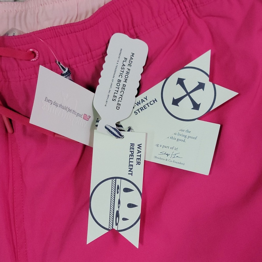 Vineyard Vines 7" Solid Chappy Trunks - Lipstick Pink - Size XL - NWT Swim Short - Picture 4 of 11
